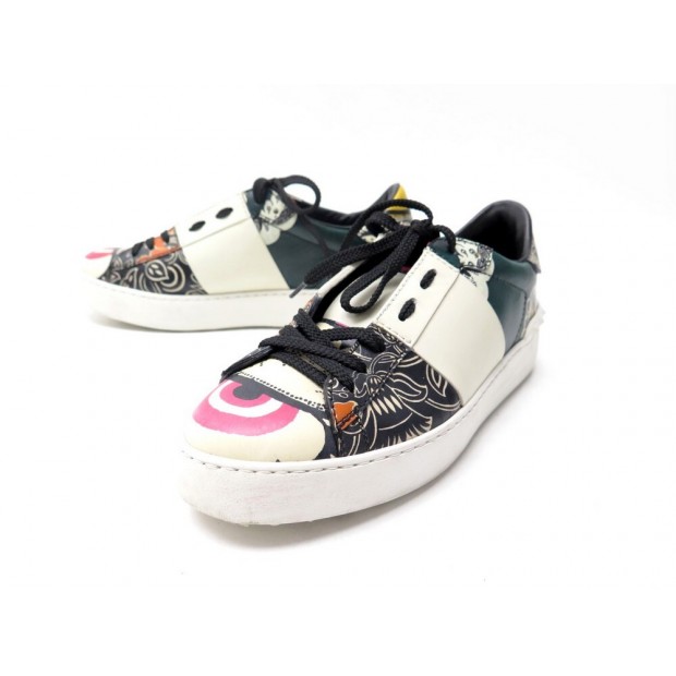 CHAUSSURES VALENTINO OPEN FLOWER BASKETS 37.5 IT 38.5 FR SNEAKERS SHOES 900€