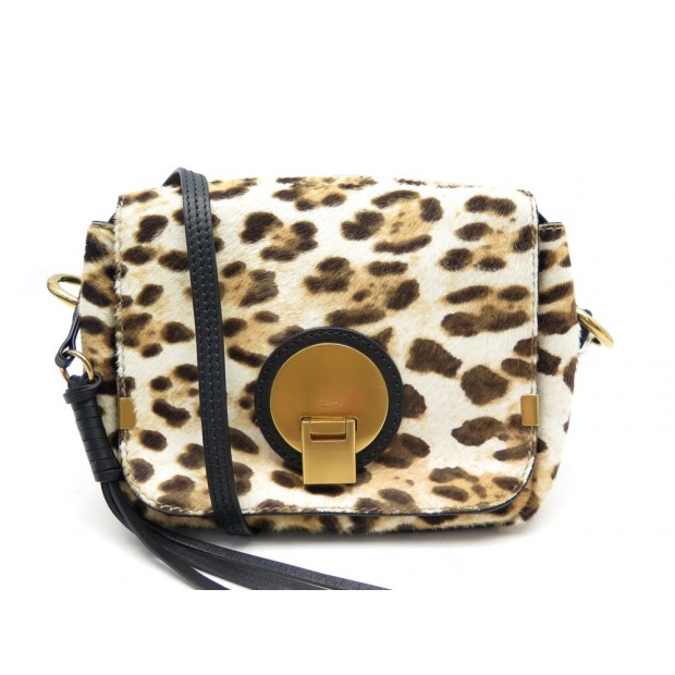 NEUF SAC A MAIN CHLOE ABSTRACT CH3S0382H7X001 POULAIN LEOPARD PURSE BAG 1790€