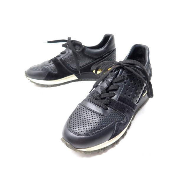 CHAUSSURES LOUIS VUITTON RUN AWAY BASKETS 36 IT 37 FR CUIR SNEAKERS SHOES 750€