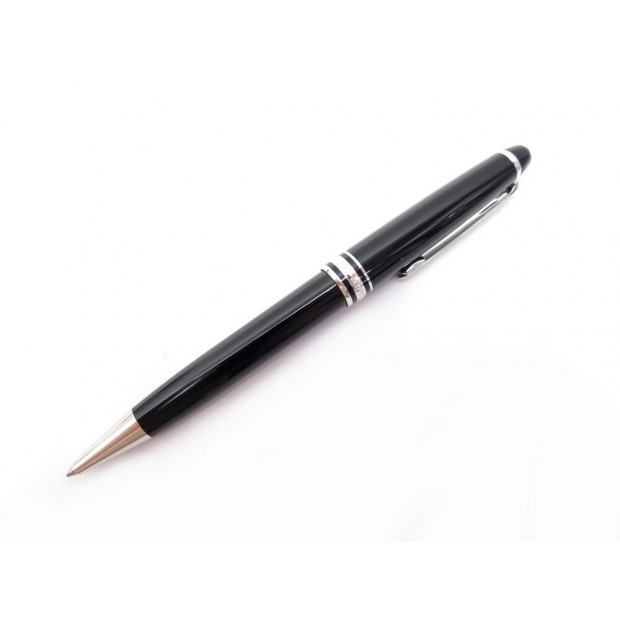 NEUF STYLO BILLE MONTBLANC MEISTERSTUCK CLASSIQUE PLATINE NOIR BALLPOINT 405€