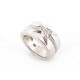 BAGUE MAUBOUSSIN MES NUANCES A TOI ETOILE T54 EN OR BLANC ET DIAMANTS RING 2685€