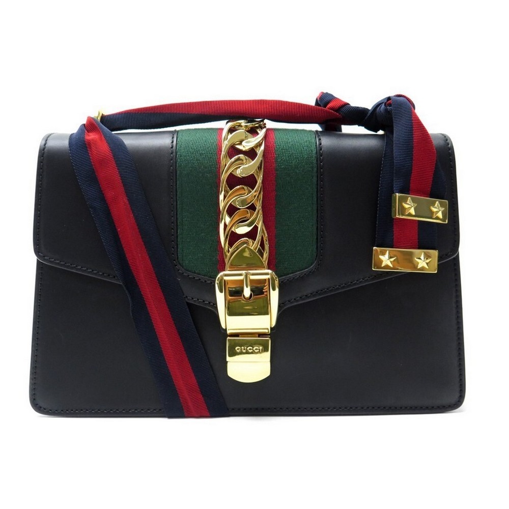 sac a main gucci sylvie 421882 cabas en cuir