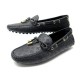 NEUF CHAUSSURES LOUIS VUITTON GLORIA CUIR MONOGRAM 1A6587 37 MOCASSINS NOIR 650€