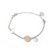 BRACELET HERMES CONFETTIS H104820B ARGENT MASSIF OR ROSE SILVER GOLD SILVER 610€