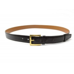 VINTAGE CEINTURE HERMES TAILLE 90 EN CUIR MARRON FONCE BROWN LEATHER BELT 580€