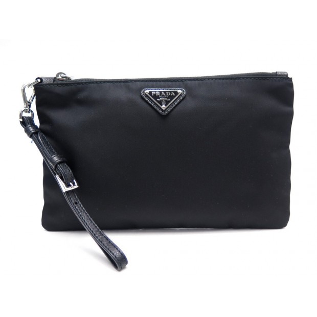 NEUF SAC PRADA POCHETTE EN RE-NYLON ET CUIR SAFFIANO 2NH004 CLUTCH HAND BAG 490€