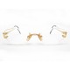 VINTAGE PAIRE LUNETTES DE VUE CARTIER CHELSEA PLAQUE OR TRINITY BOITE EYEGLASSES