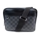 SAC SACOCHE VUITTON TROCADERO MESSENGER N40088 TOILE DAMIER GRAPHITE BAG 1140€