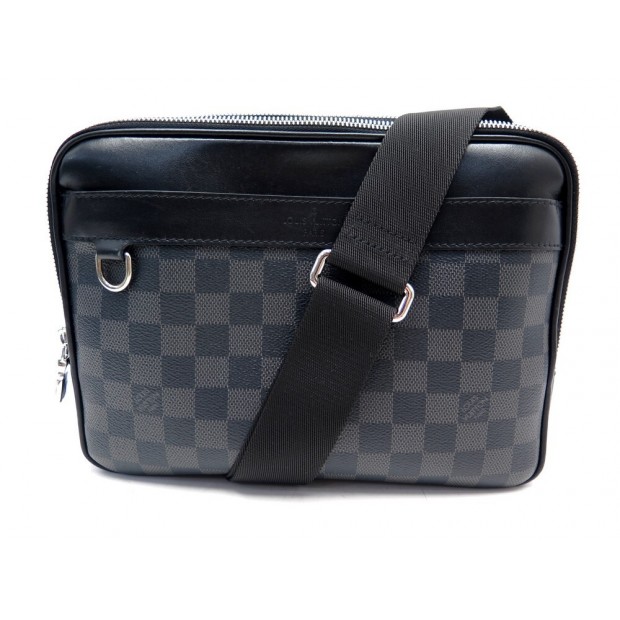 SAC SACOCHE VUITTON TROCADERO MESSENGER N40088 TOILE DAMIER GRAPHITE BAG 1140€