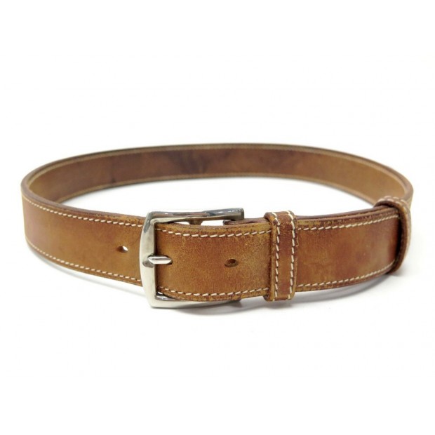 CEINTURE HERMES ETRIVIERE TAILLE 70 EN CUIR NATUREL BROWN LEATHER BELT 580€