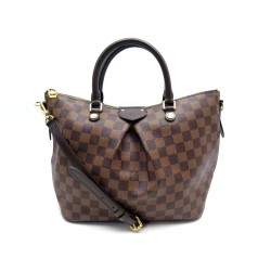 SAC A MAIN LOUIS VUITTON SIENA EN TOILE DAMIER EBENE MM CANVAS HAND BAG 1280€