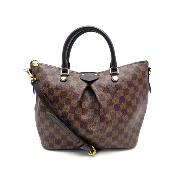 SAC A MAIN LOUIS VUITTON SIENA EN TOILE DAMIER EBENE MM CANVAS HAND BAG 1280€