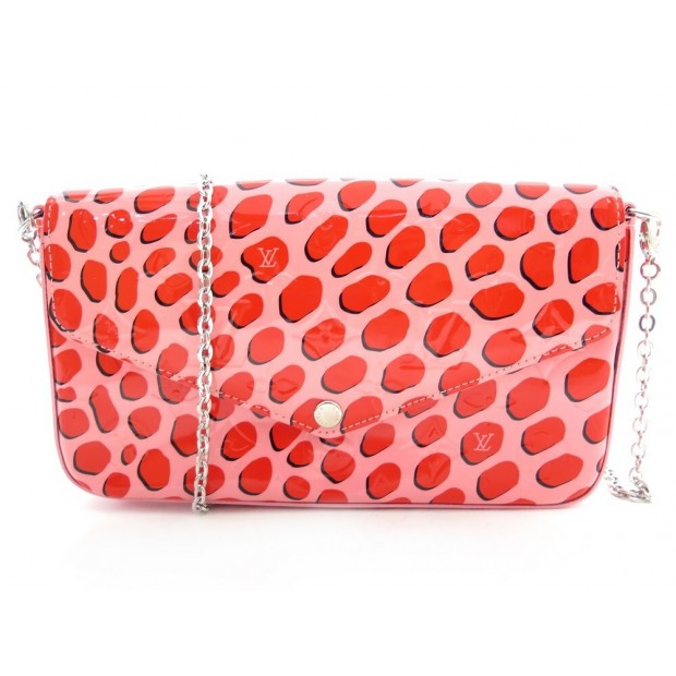 NEUF SAC A MAIN POCHETTE LOUIS VUITTON FELICIE JUNGLE DOTS BANDOULIERE BAG 1200€