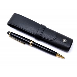 NEUF STYLO BILLE MONTBLANC MEISTERSTUCK PIX CLASSIQUE DORE + ETUI WESTSIDE 555€