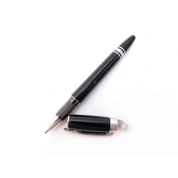 NEUF STYLO ROLLER MONTBLANC STARWALKER FEUTRE RESINE NOIRE PEN ROLLERBALL 495€