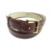 CEINTURE JOHN LOBB SQUARE T 110 EN CUIR MARRON HOMME BROWN LEATHER BELT 460€