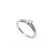 BAGUE MAUBOUSSIN SOLITAIRE TU ES LE SEL DE MA VIE T52 OR BLANC ET DIAMANTS 1375€