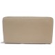 GRAND PORTEFEUILLE CELINE ZIPPE EN CUIR GRAINE TAUPE GRAINED LEATHER WALLET 525€