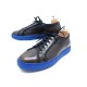 NEUF CHAUSSURES SALVATORE FERRAGAMO SNEAKERS 7.5 IT 42.5 FR EN CUIR PATINE 595€