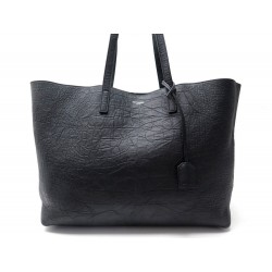 NEUF SAC A MAIN SAINT LAURENT SHOPPING BAG E/W 600281 CUIR EFFET CROCO NOIR 950€