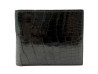portefeuille porte cartes cuir de crocodile noir