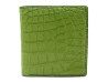  portefeuille porte cartes cuir de crocodile vert
