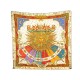 FOULARD HERMES CARPE DIEM METZ CARRE 90 CM EN SOIE ROUGE RED SILK SCARF 410€