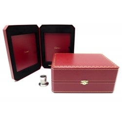 NEUF BOITE ECRIN PR MONTRE CARTIER CO000386 + LOUPE HORLOGER BIJOUTIER WATCH BOX