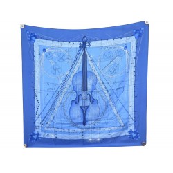 FOULARD HERMES LA MUSIQUE DES SPHERES ZOE PAUWELS CARRE 90 SOIE SILK SCARF 410€