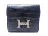 portefeuille hermes constance compact en cuir