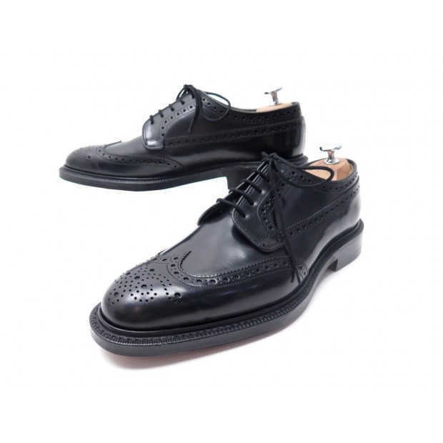 NEUF CHAUSSURES CHURCH'S GRAFTON 7.5F 41.5 DERBY EN CUIR NOIR SHOES SHOES 1070€