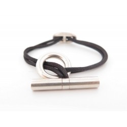 BRACELET HERMES SKIPPER 17CM EN ARGENT MASSIF 925 & CORDON SILVER BANGLE 350€