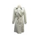 MANTEAU BURBERRY IMPERMEABLE FEMME T40 M BEIGE TARTAN CHECK TRENCH COAT 1790€