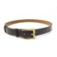 VINTAGE CEINTURE HERMES T75 EN CROCODILE MARRON BOUCLE EN VERMEIL BROWN BELT