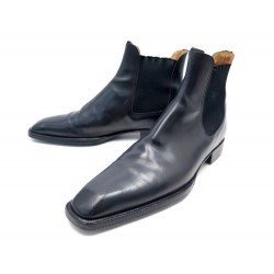 CHAUSSURES BOTTINES JM WESTON LE CAMBRE BEAUBOURG 9D 43 CUIR NOIR LOW BOOTS 950€