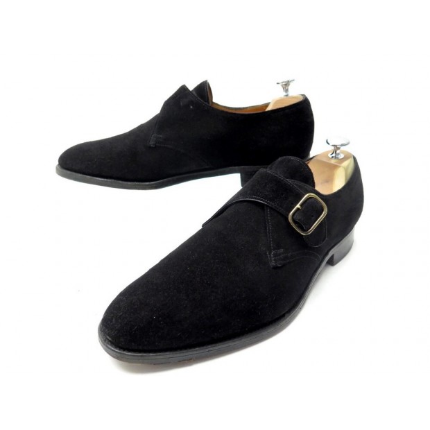 CHAUSSURES JOHN LOBB MOCASSINS A BOUCLE FOULD 8.5E 42.5 DAIM LOAFERS SHOES 1595€