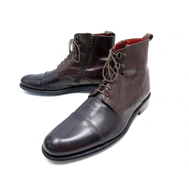 CHAUSSURES BOTTINES PARABOOT RANGERS 9.5 43 43.5 EN CUIR EMBAUCHOIRS BOOTS 425€