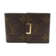 VINTAGE PORTE BILLETS LOUIS VUITTON EN TOILE MONOGRAM ET CUIR MONEY CLIP HOLDER