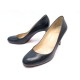 CHAUSSURES CHRISTIAN LOUBOUTIN ESCARPINS SIMPLE PUMP 38.5 CUIR NOIR SHOES 575€