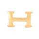BOUCLE DE CEINTURE HERMES H EN METAL DORE POLI 32MM GOLDEN BELT BUCKLE