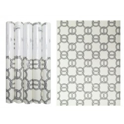 NEUF LOT 5 ROULEAUX DE PAPIER PEINT HERMES FIL D'ARGENT KAOLIN WALLPAPER 1325€