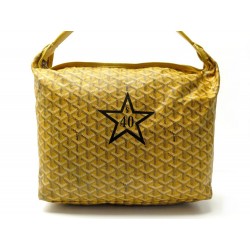 SAC A MAIN GOYARD FIDJI TOILE JAUNE PERSONNALISE ETOILE YELLOW CANVAS STAR BAG