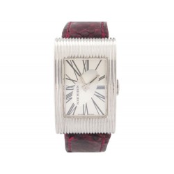 MONTRE BOUCHERON REFLET MEDIUM EN ACIER PALLADIE 34 MM QUARTZ STEEL WATCH 3510€