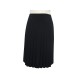 JUPE CHANEL PLISSEE NOIRE SOIE P21673W03166 38 M FOLDED BLACK SILK SKIRT 3100€
