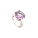 BAGUE POIRAY FILLES ANTIK EN OR BLANC ET AMETHYSTE 53 CM WHITE GOLD RING 2450€