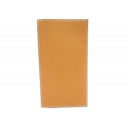 NEUF PORTEFEUILLE LONG HERMES CUIR CHEVRE MYSORE PORTE CARTES GOLD WALLET 1290€