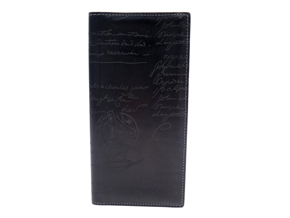 portefeuille berluti scritto en cuir ebene porte portefeuille berluti scritto en cuir ebene porte
