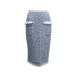 NEUF JUPE VUITTON EN TWEED BLEU ET BLANC TAILLE S 36 NEW BLUE SKIRT 1500€