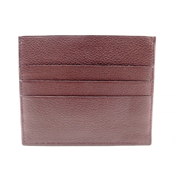 NEUF PORTEFEUILLE HERMES PORTE CARTES 7CC EN CUIR MARRON CARD HOLDER 785€