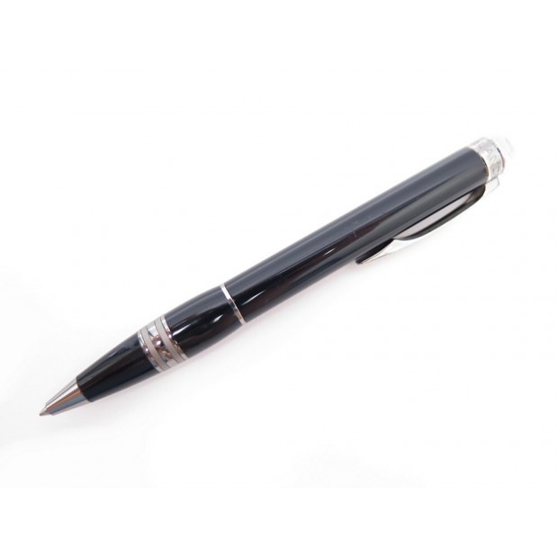 STYLO BILLE MONTBLANC STARWALKER EN RESINE NOIR + ECRIN BALLPOINT PEN